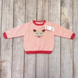 NWT 12-18 Months Gymboree Pink Knit Sweater